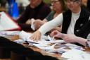 Votes are counted for the Blackpool South by-election, one of many contests that took place in England and Wales on May 2 (Peter Byrne/PA)