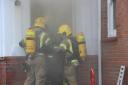 Firefighters carrying out training at building in Southbourne