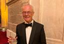 Barry Baines with his award at ARDL’s Annual Dinner