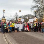 Poole Park protesters