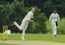 Weymouth off-spinner Harry Mitchell, left, took 3-20