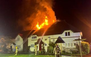 Firefighters were called to a blaze in Stoborough