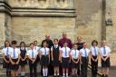 Motcombe Primary pupils sing for the Archbishop of Canterbury