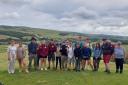 Students from All Saints School in Weymouth on the youth pilgrimage