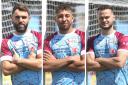 Josh McQuoid, left, Calvin Brooks, centre, and Max Hemmings could all be back for Weymouth in pre-season