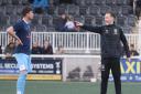 Weymouth manager Mark Molesley, right, rued a missed foul before Maidstone's penalty