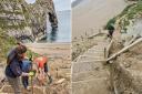 The steps to Durdle Door have now been reopened