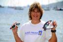 GOOD CAUSE: Charity swimmer Andrea Hawkins at Sandsfoot Beach