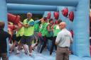 INFLATABLE FUN: Diverse Abilities' Total Wipeout event.