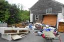 DEVASTATION: Furniture and valuables were destroyed at the home of David Watkins in floods at Maiden Newton