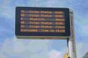 CONFUSION ON THE BUSES: The new indicator boards in Weymouth