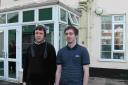WORRIED: Bridport Foyer residents Michael Boniface, left and Dan Bentley