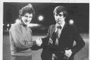 SHAKING ON IT: Stuart Morgan with Graham Roberts in 1980