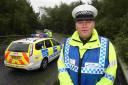 LIVES AT RISK: Inspector Matt Butler of Dorset Police traffic unit
