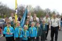 crossways scout group ready to march