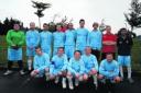 The George Inn team in their new strip, fulfilling the wish of loyal fan Jeff Shaw