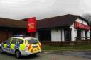 The Little Chef near Winterborne Zelston where an armed robbery took place early yesterday