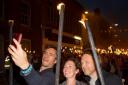 Olivia Colman, James D'Arcy and Shaun Dooley star in Bridport torchlight procession - Picture by Neil Barnes