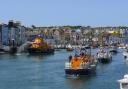 Weymouth Lifeboat parade in the harbour in 2019