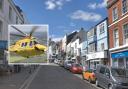 A man was airlifted to hospital after being hit by a car in Broad Street, Lyme Regis. Picture: Google