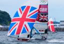 Portland-based Charlotte Dobson and Saskia Tidey are top of the 49erFX after day one Picture: SAILING ENERGY/WORLD SAILING