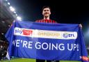 Kieffer Moore celebrates after sending Bournemouth to the Premier League Picture: JOHN WALTON/PA WIRE