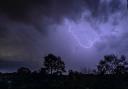 Lightning over Dorset last summer