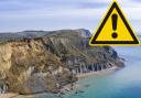 Landslip at Thorncombe Beacon on the Jurassic Coast last year - the largest cliff fall for 60 years. Picture: PA