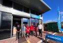 The team at Greggs' new store in Chickerell Link Park
