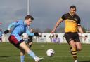 Brad Ash, left, was one of a number of Weymouth players to miss chances