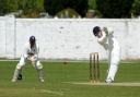 Jamie Barrett, right, scored a flowing 77 not out in Dorchester's win over Martinstown