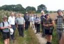 Christian Aid supporters eight-mile sponsored walk to the River Jordan in Dorchester,2022