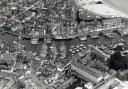 Weymouth from above when the Tall Ships Race was held in 1994