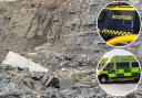 Two peopel were trapped in mud in seperate incidents in Lyme Regis and Charmouth yesterday