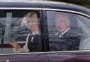 The king has been seen for the first time since his diagnosis as he leaves London for Norfolk