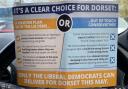 The leaflet which has circulated Weymouth from the Liberal Democrats