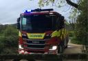Firefighters from Bere Regis tackled the blaze