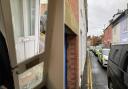Police raided a house in Bridport yesterday morning