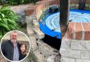 Work is set to start on the repairs to the Greenhill Gardens Wishing Well with Jerry Way inset.