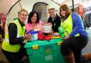 COLLECTION: Melcombe Regis and Harbourside Rotary club members Martin Fielding, Rosie Sherratt, Ian Brooke and Allison Green with a Shelterbox at  Asda in Weymouth