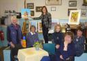 Some of the ladies in the Art Group (From left Dot, Pam, Sara, Pat, Maureen and Judy)