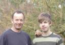 READY TO RUN: Stephen Griffith with his son Ben