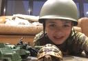 Last year's winners: Alfie Townsend and his pet tortoise MG