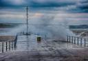 The Stone Pier”Weymouth December 13, 2018 very rough seas by Jim Perkins