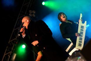 The third Camp Bestival takes place at Lulworth Castle in East Lulworth. The Human League on the Castle Stage on Sunday evening.