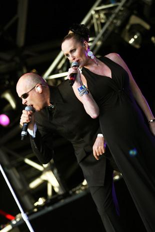 The third Camp Bestival takes place at Lulworth Castle in East Lulworth. The Human League on the Castle Stage on Sunday evening.
