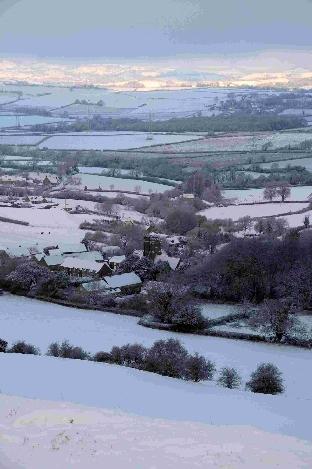More snow in December 2010 - View across Askerswell showing the blanket of snow covering West Dorset - 181210, Picture GRAHAM HUNT HG7763