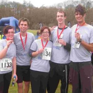 From left to right, Naomi Burke, Jack Baker, Emily Carlile, Simon Angell and Ellis Langdon