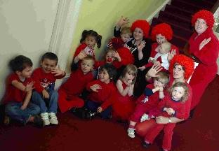 Red Nose Day at Chipmunks Nursery in Weymouth.