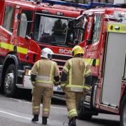 Tractor completely destroyed in blaze following crash